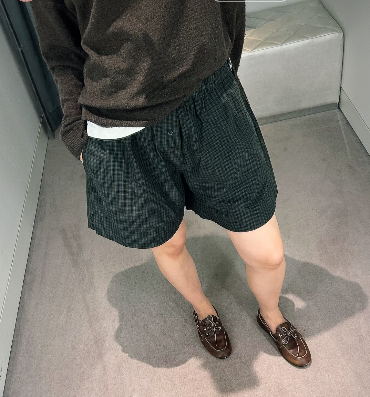 Boxer céleste en coton japonais