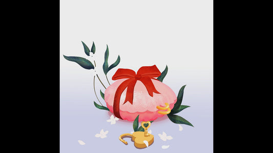 romantic set as a gift card